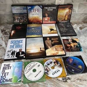 LOT 12 CHRISTIAN DVDS Christmas God w/ Us Secret Kingdom Fireproof Max Lucado
